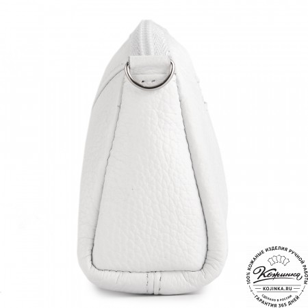 Кожаный клатч "Марта" (белый)